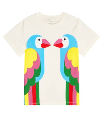T-shirt in jersey di cotone con stampa | Stella McCartney Kids
