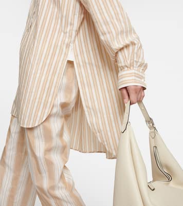 Chemise rayée en coton et soie | Toteme