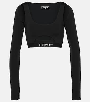 Logo cutout cropped top | Off-White