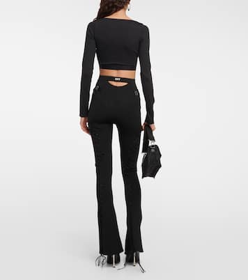 Logo cutout cropped top | Off-White