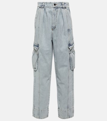 Jeans cargo a vita alta | The Mannei