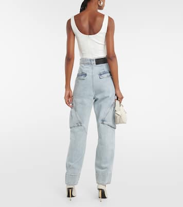 Jeans cargo a vita alta | The Mannei