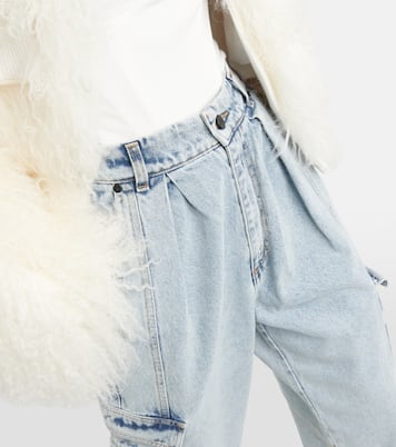 Jeans cargo a vita alta | The Mannei