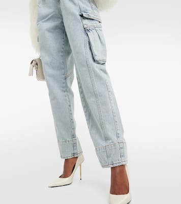 Jeans cargo a vita alta | The Mannei