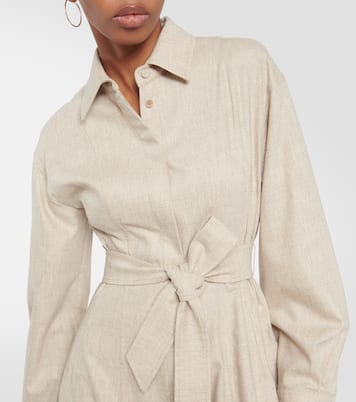 Hemdblusenkleid Edro mit Kaschmir | Max Mara