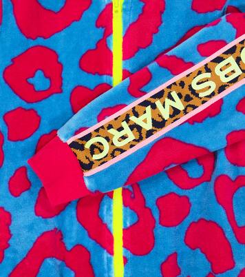 Leopard-print cotton-blend track jacket  | Marc Jacobs Kids