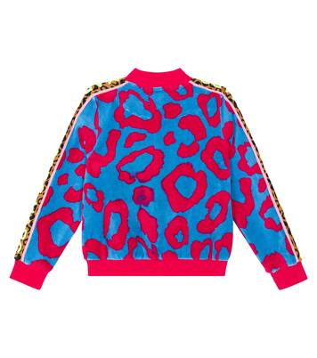 Leopard-print cotton-blend track jacket  | Marc Jacobs Kids