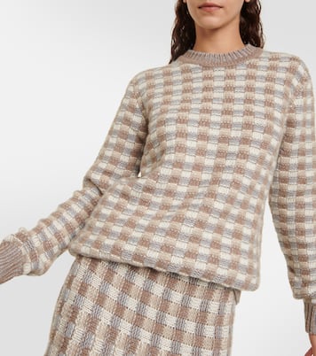 Pull Chez en cachemire à carreaux | Gabriela Hearst