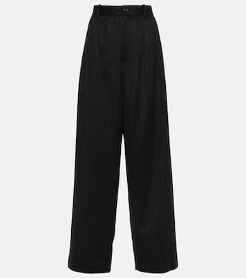 Rufos pinstripe cashmere wide-leg pants | The Row