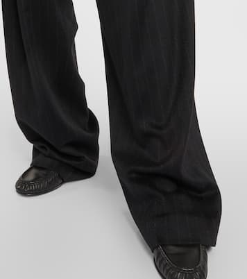 Rufos pinstripe cashmere wide-leg pants | The Row
