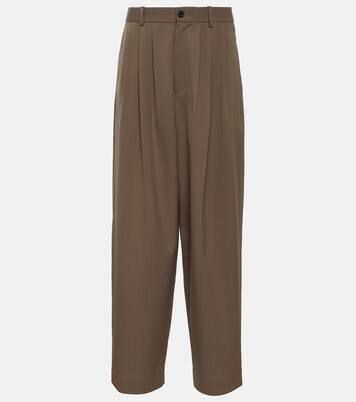 Pantaloni Rufos a gamba larga in twill | The Row