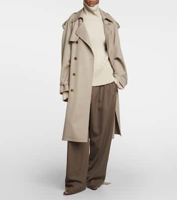 Pantaloni Rufos a gamba larga in twill | The Row