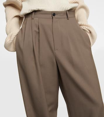Pantaloni Rufos a gamba larga in twill | The Row