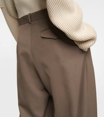 Pantaloni Rufos a gamba larga in twill | The Row