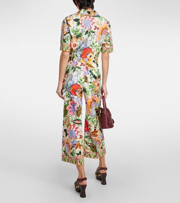 Jupe-culotte en coton à fleurs | Etro