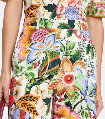 Jupe-culotte en coton à fleurs | Etro