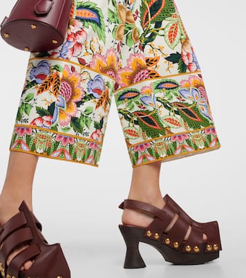 Jupe-culotte en coton à fleurs | Etro