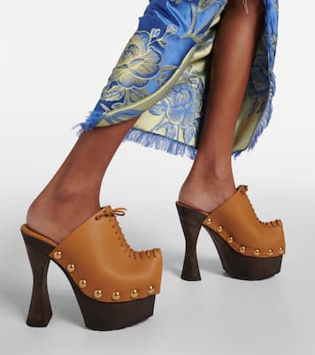 Plateau 90 leather pumps | Etro