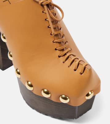 Plateau 90 leather pumps | Etro