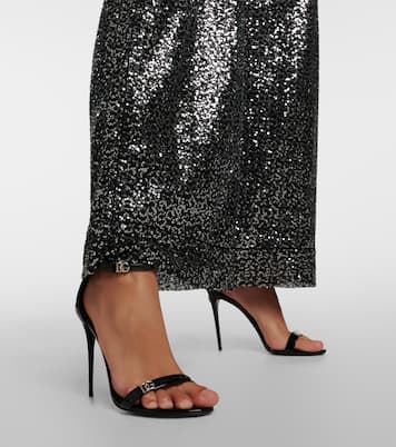 Sandales en cuir verni | Dolce&Gabbana
