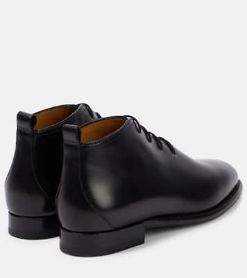 Grant leather lace-up boots | The Row