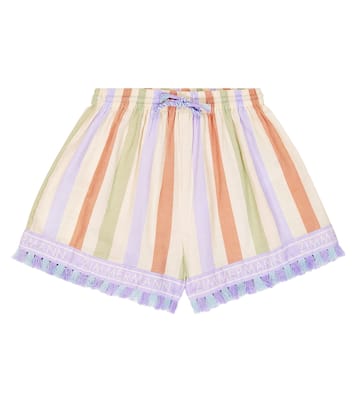 Shorts August de algodón a rayas | Zimmermann Kids