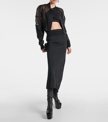 Falda midi de jersey | Rick Owens
