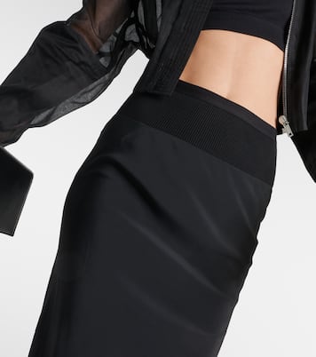 Falda midi de jersey | Rick Owens