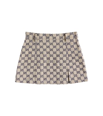 GG canvas cotton-blend skirt | Gucci Kids