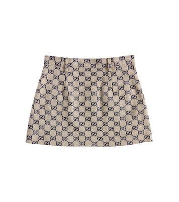 GG canvas cotton-blend skirt | Gucci Kids
