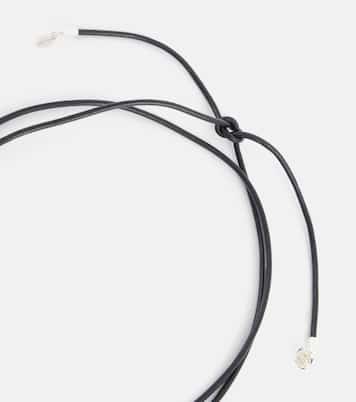 Collana Rose in argento sterling e pelle | Magda Butrym