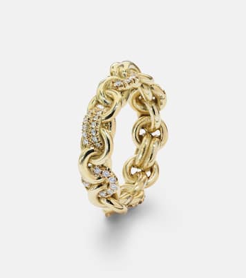 Bague Fused Serpens Medium en or 18 ct et diamants | Spinelli Kilcollin