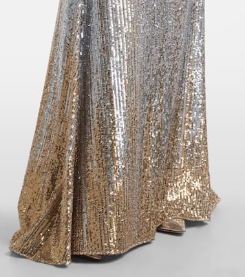 Sequined off-shoulder gown | Elie Saab