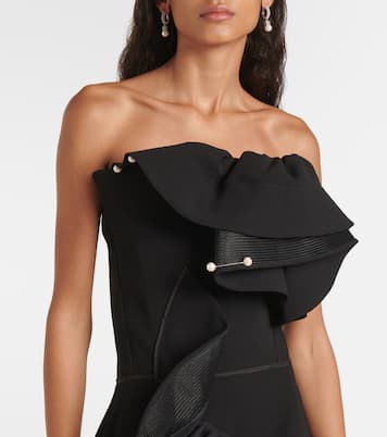 Abito bustier Fateful con volant | Maticevski