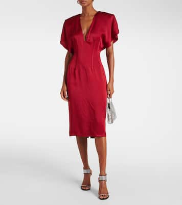 Abito midi in raso | Stella McCartney