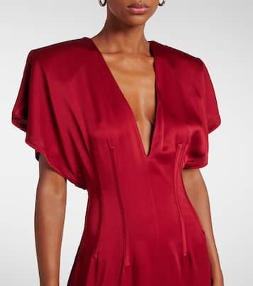 Abito midi in raso | Stella McCartney
