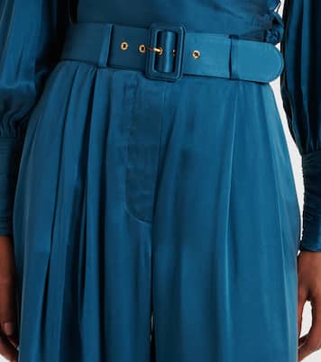 Pantaloni a gamba larga in seta | Zimmermann