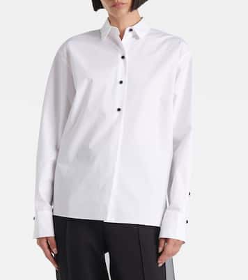 Poplin Power bow-detail cotton-blend poplin shirt | Dorothee Schumacher