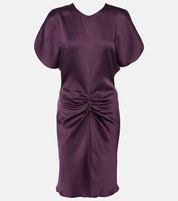 Gathered satin minidress | Victoria Beckham