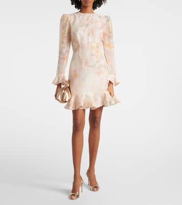 Clutch Bow Tie de piel metalizada | Aquazzura