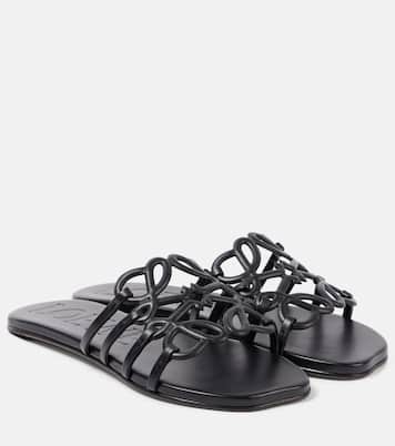Petal Anagram leather slides | Loewe