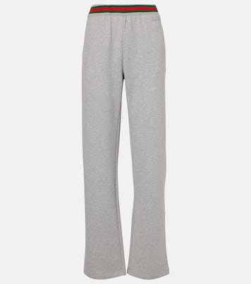 Pantalones deportivos de algodón con Web | Gucci