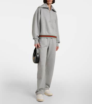 Pantalones deportivos de algodón con Web | Gucci