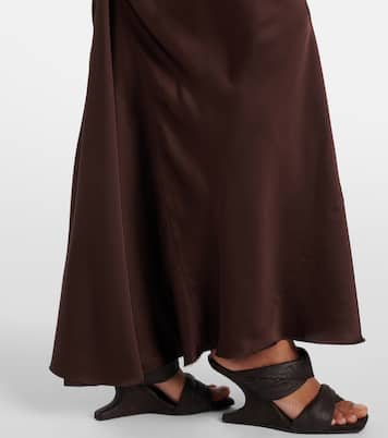 Jupe longue en satin | Rick Owens