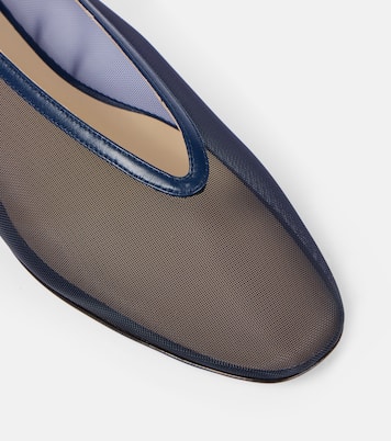 Ballerine Luna in mesh con pelle | Le Monde Béryl
