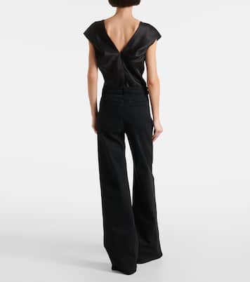 Jeans a gamba larga e vita alta Dane | Khaite
