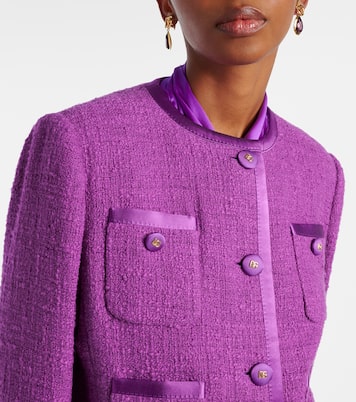 Giacca in tweed di misto cotone e seta | Dolce&Gabbana