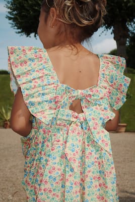Cianna ruffled floral cotton dress | Konges Sløjd
