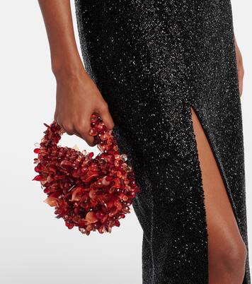 Coral Mini embellished tote bag | Clio Peppiatt