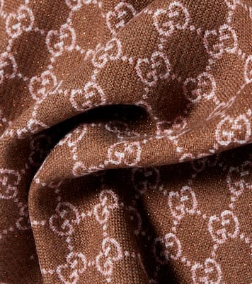 GG wool-blend jacquard scarf | Gucci
